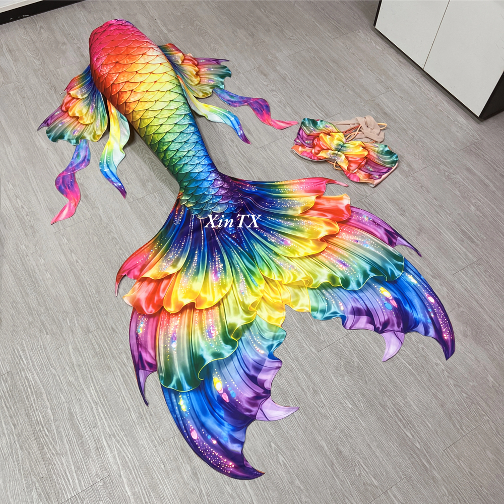 Mermaid tail rainbow-colored l - Aquarium & Marine Museum recension och pris