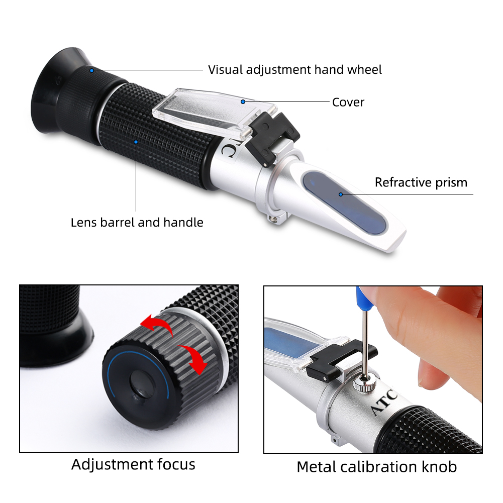 Refractograph Sugar 58-90% Bri - Refractometer Salinity recension och pris