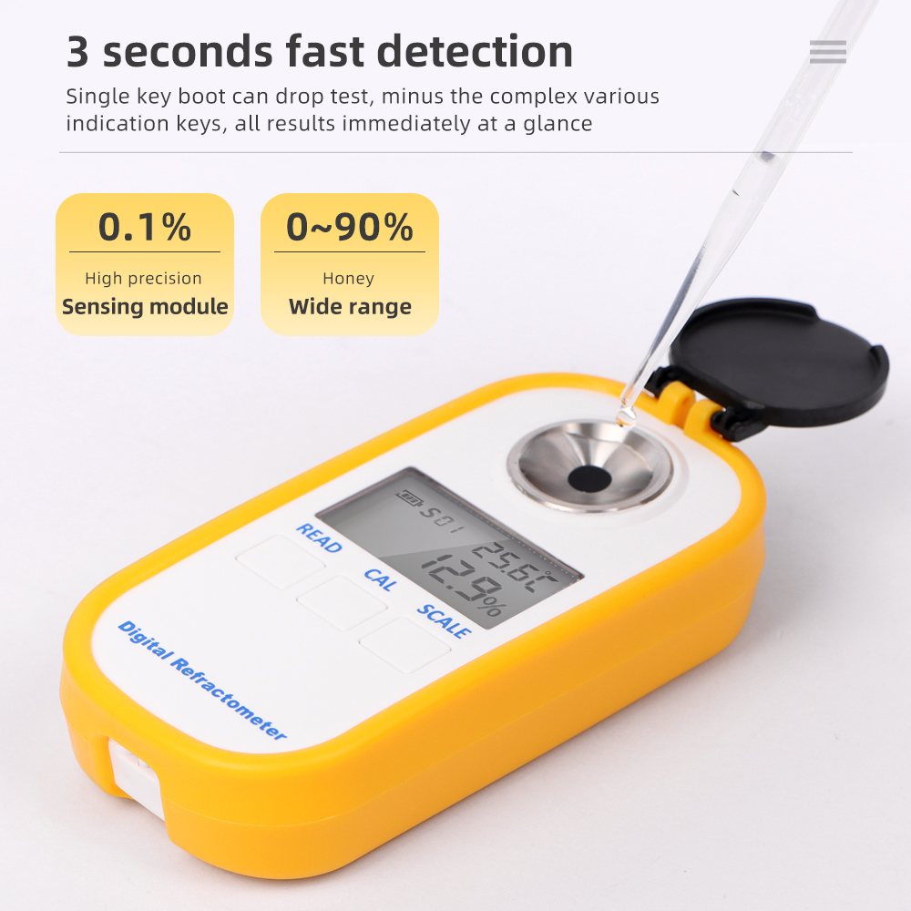 0-94%/0-90%/0-50%Honey Refract - Refractometer Salinity recension och pris