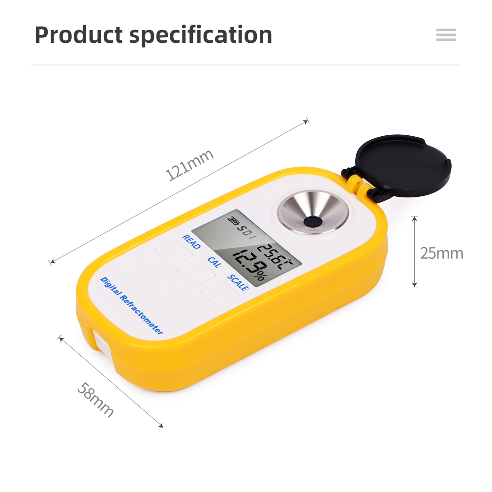 0-94%/0-90%/0-50%Honey Refract - Refractometer Salinity recension och pris