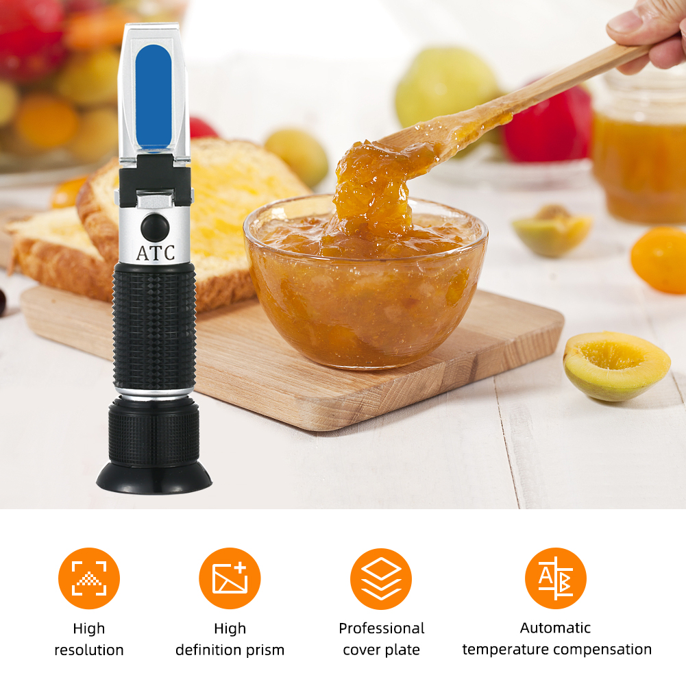 Professional 28-62% Brix Refra - Refractometer Salinity recension och pris